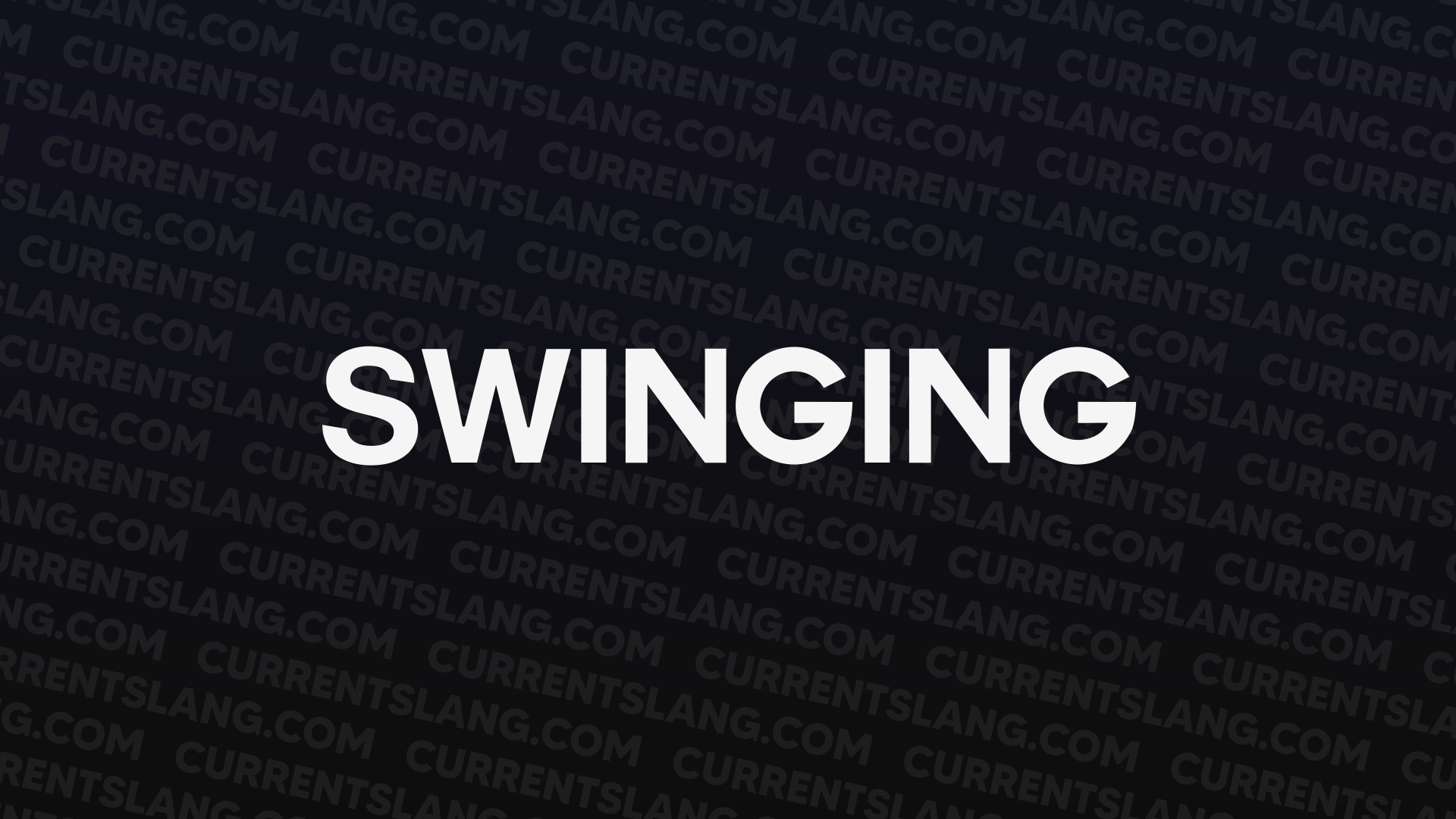 title image for Swinging