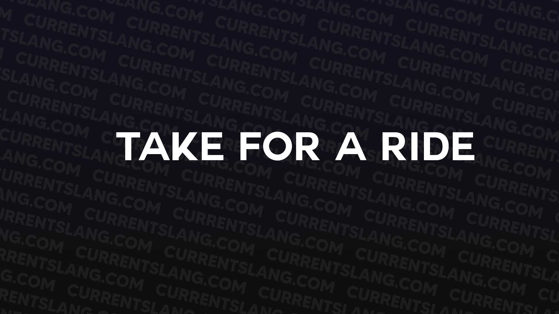 title image for take for a ride