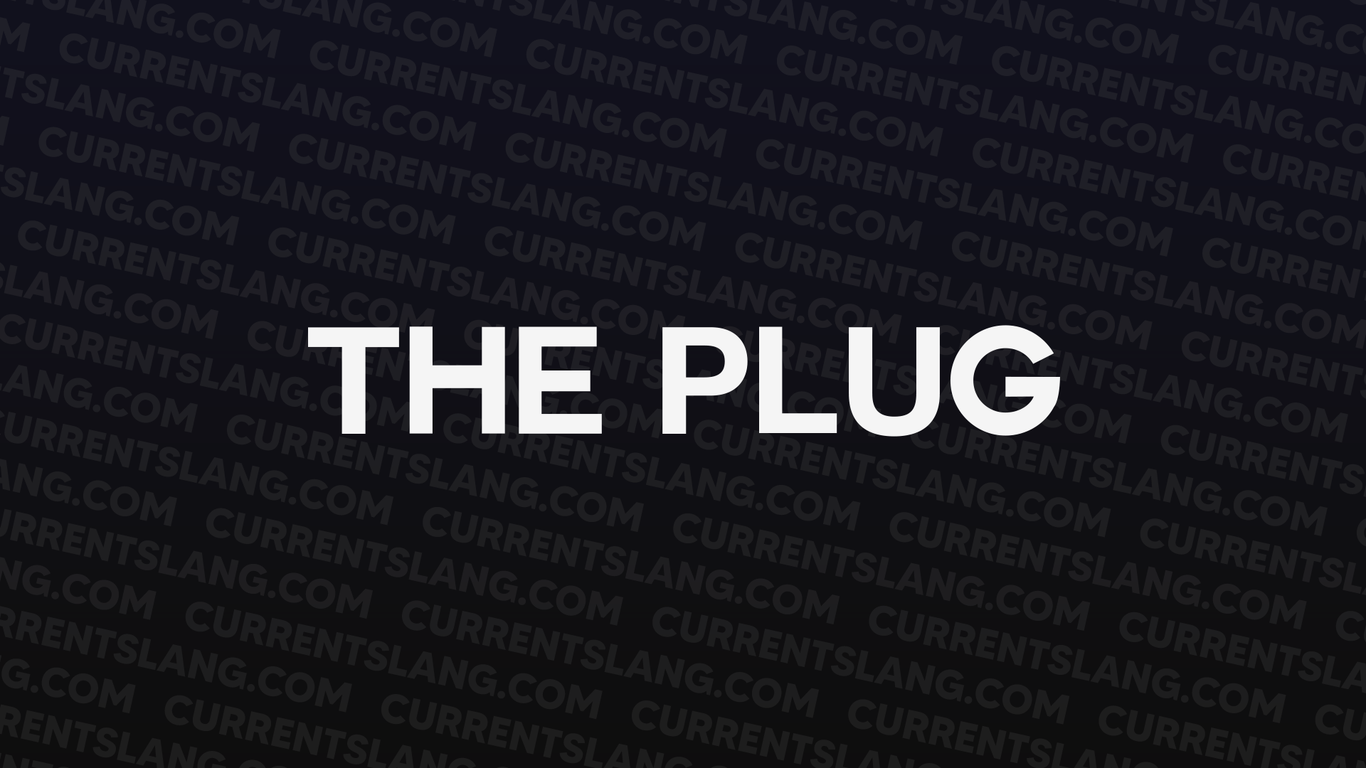 title image for The plug