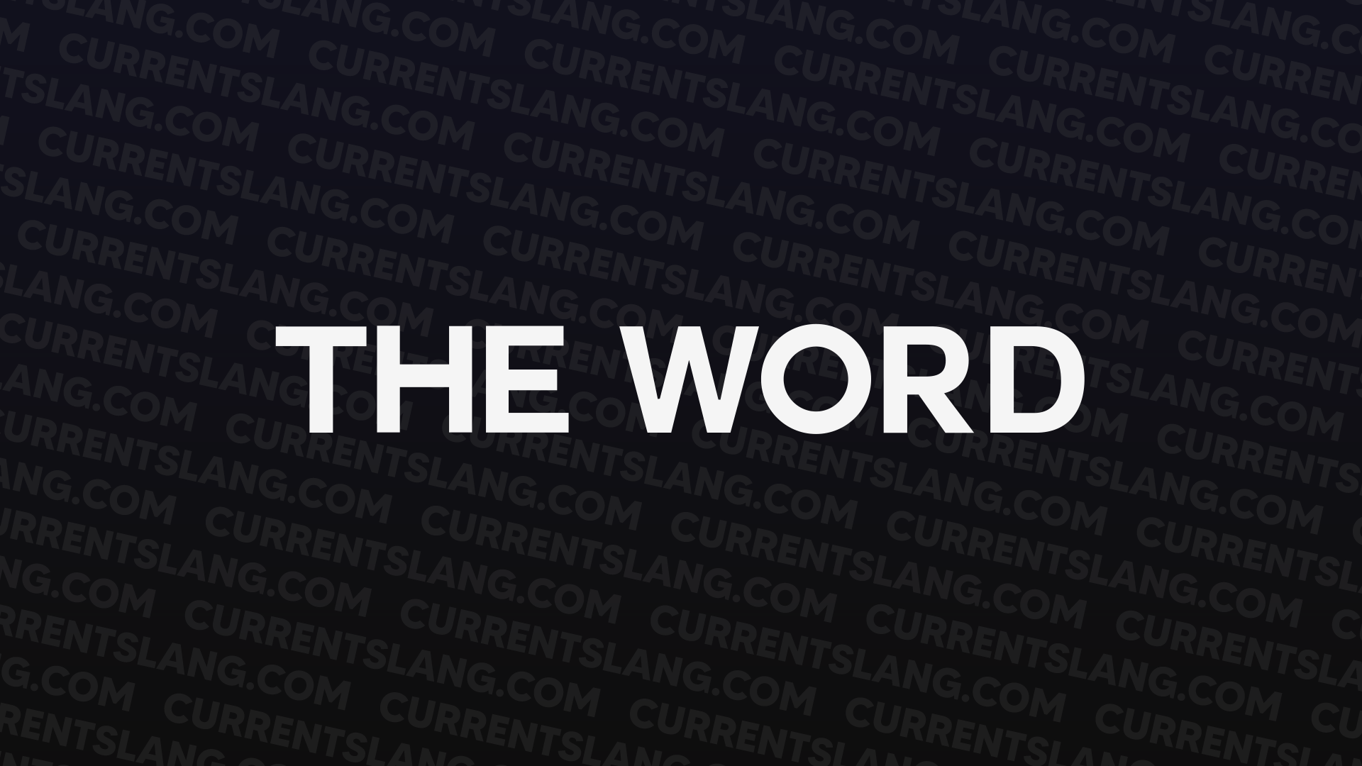 title image for the word