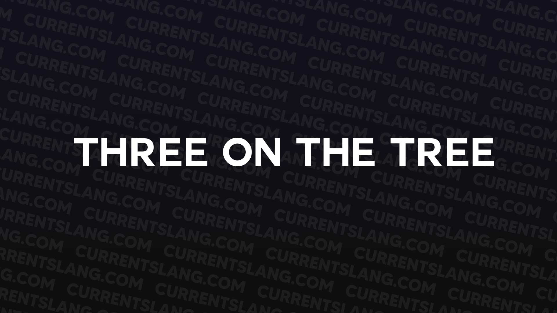 title image for Three on the Tree