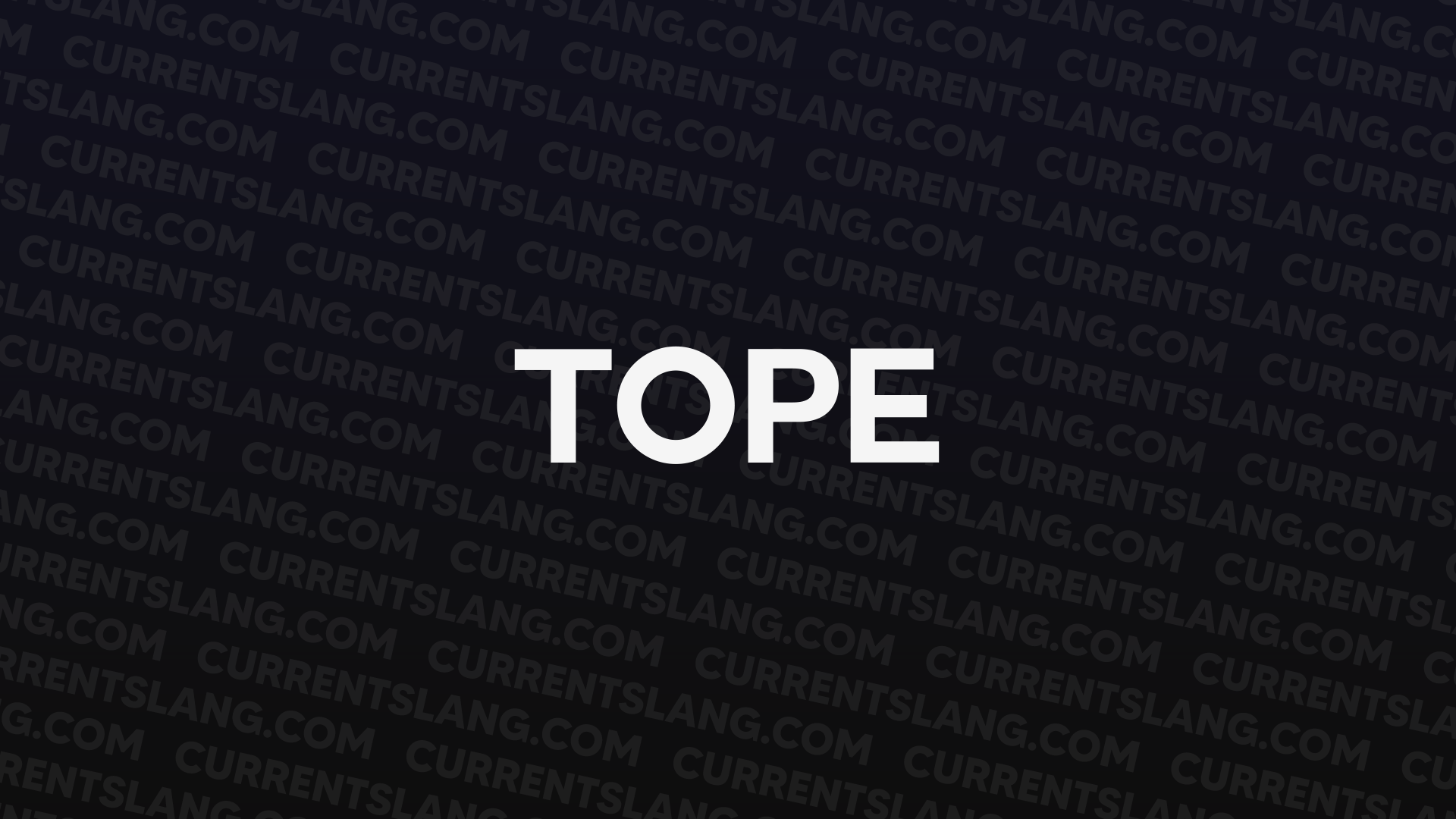 title image for Tope