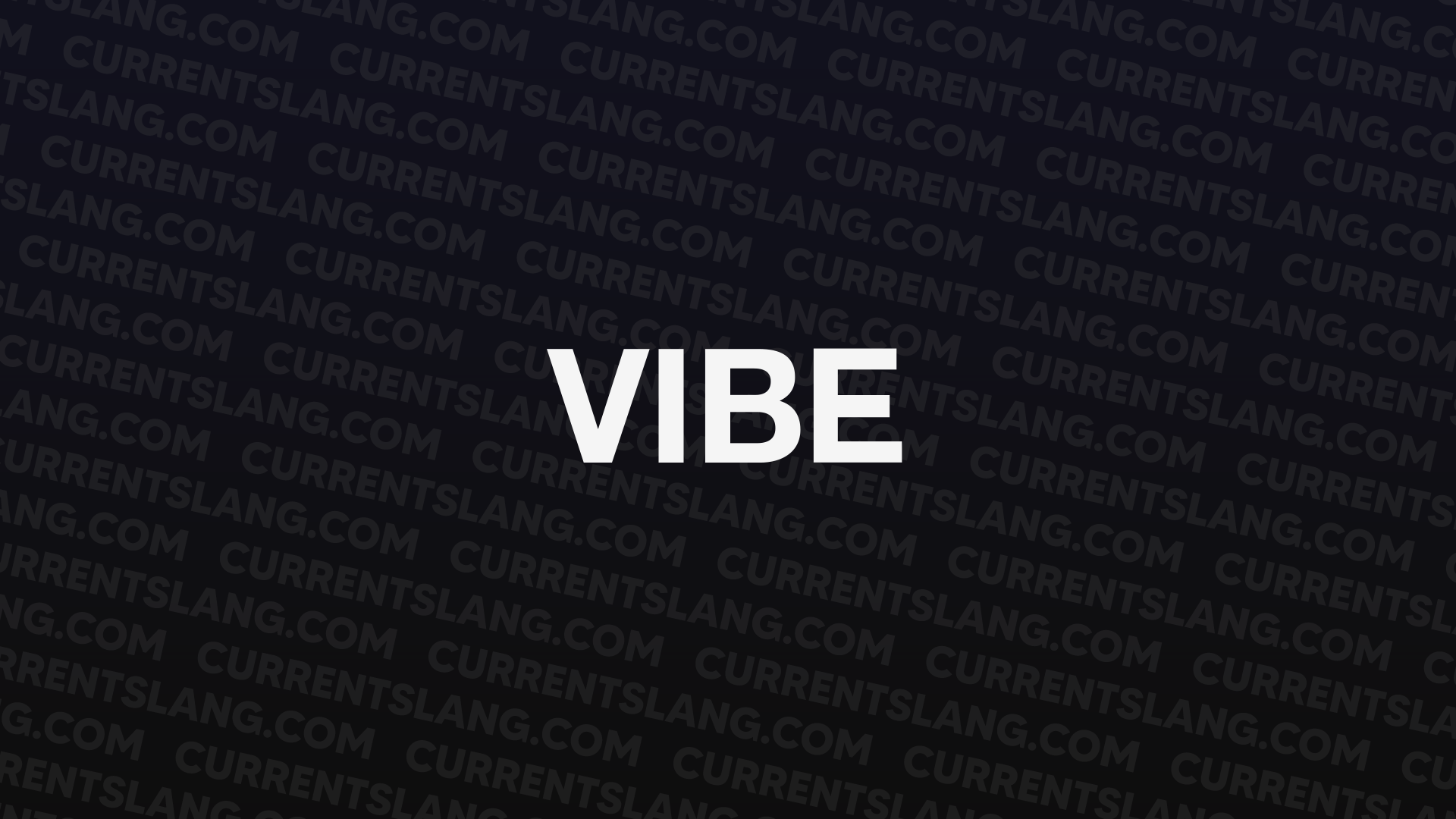 title image for Vibe