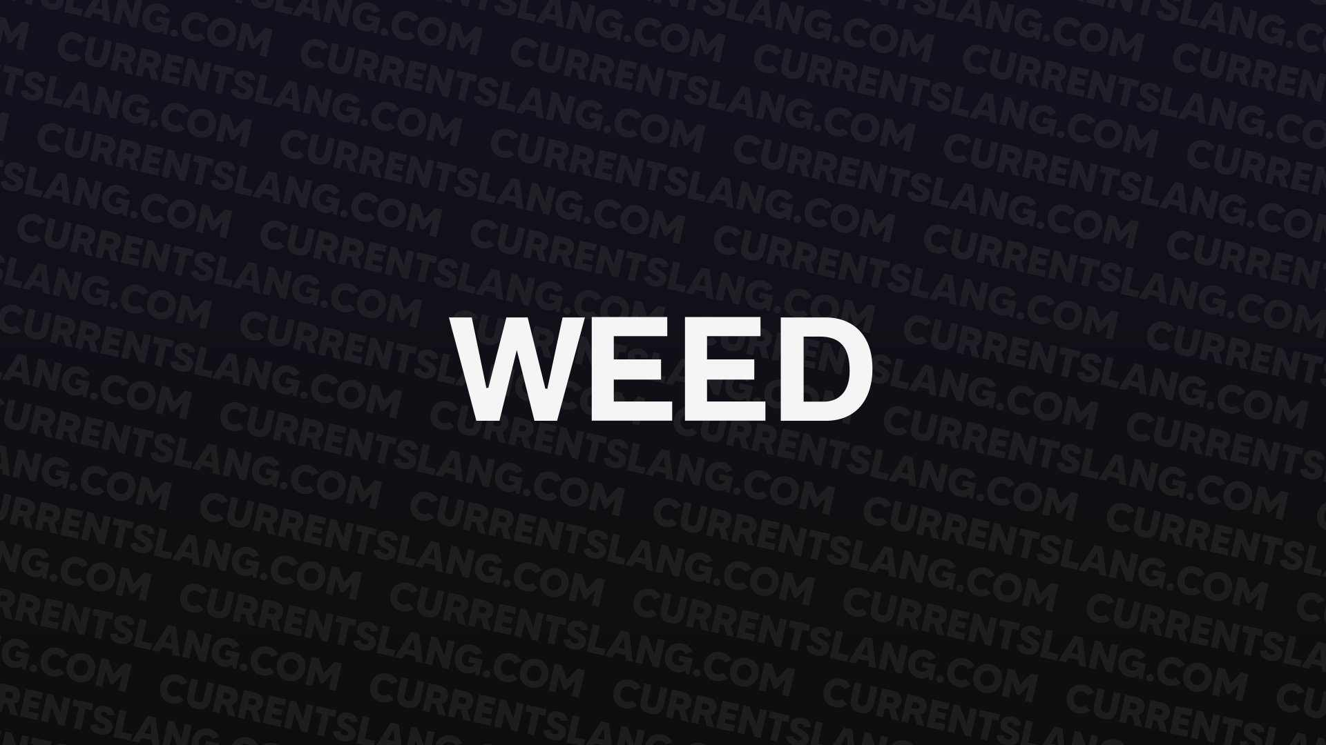 title image for Weed