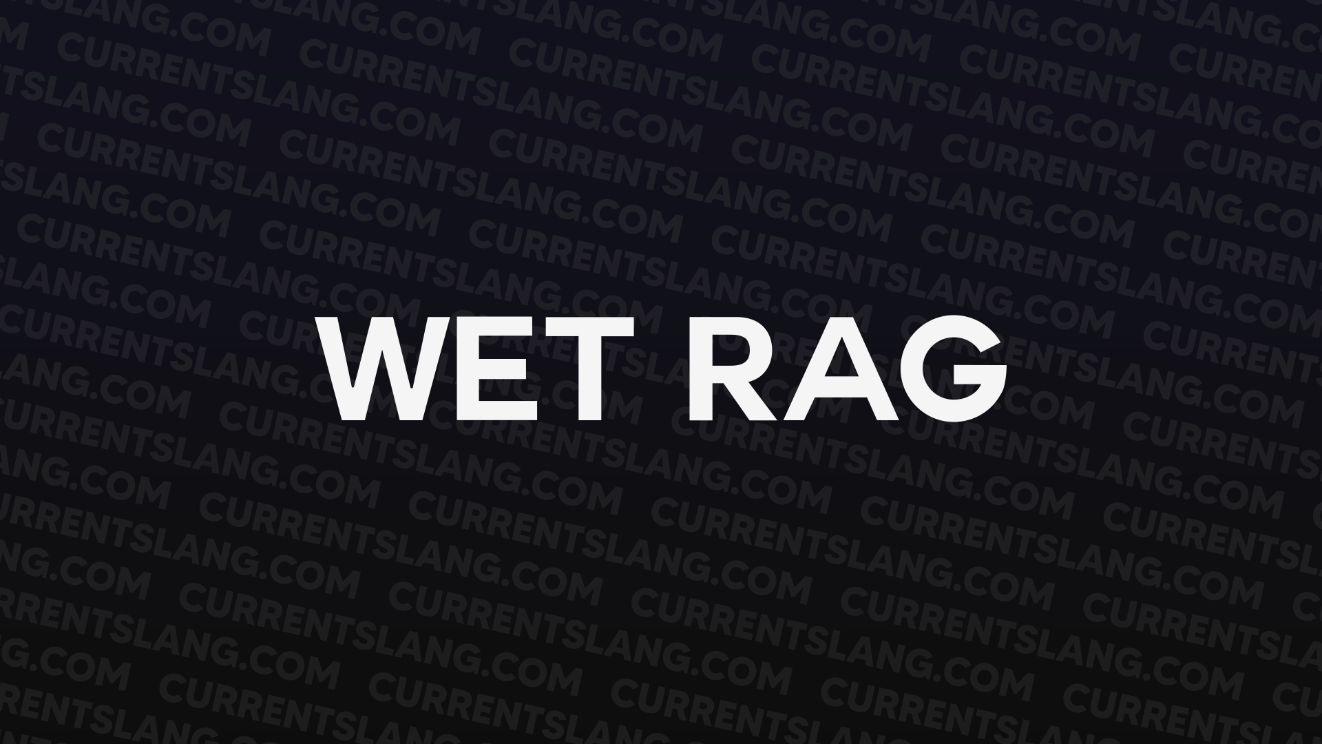 title image for Wet rag