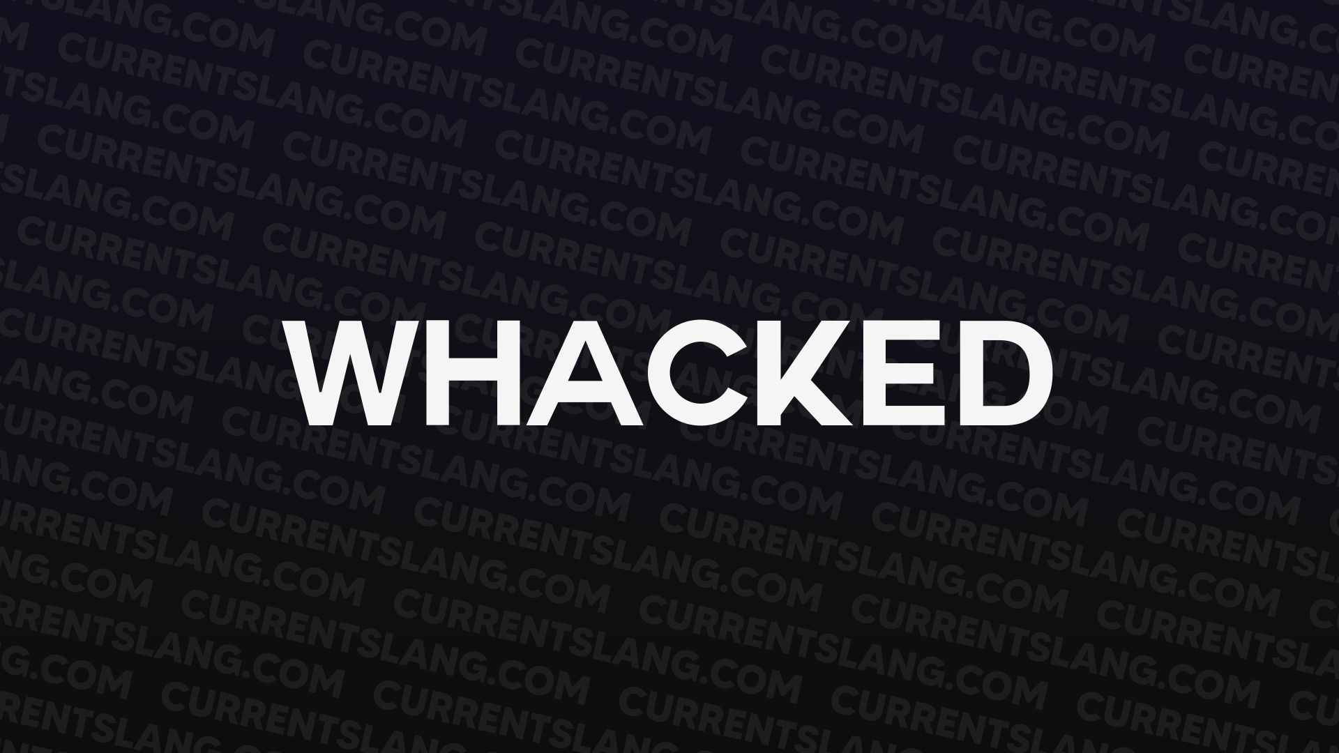 title image for whacked
