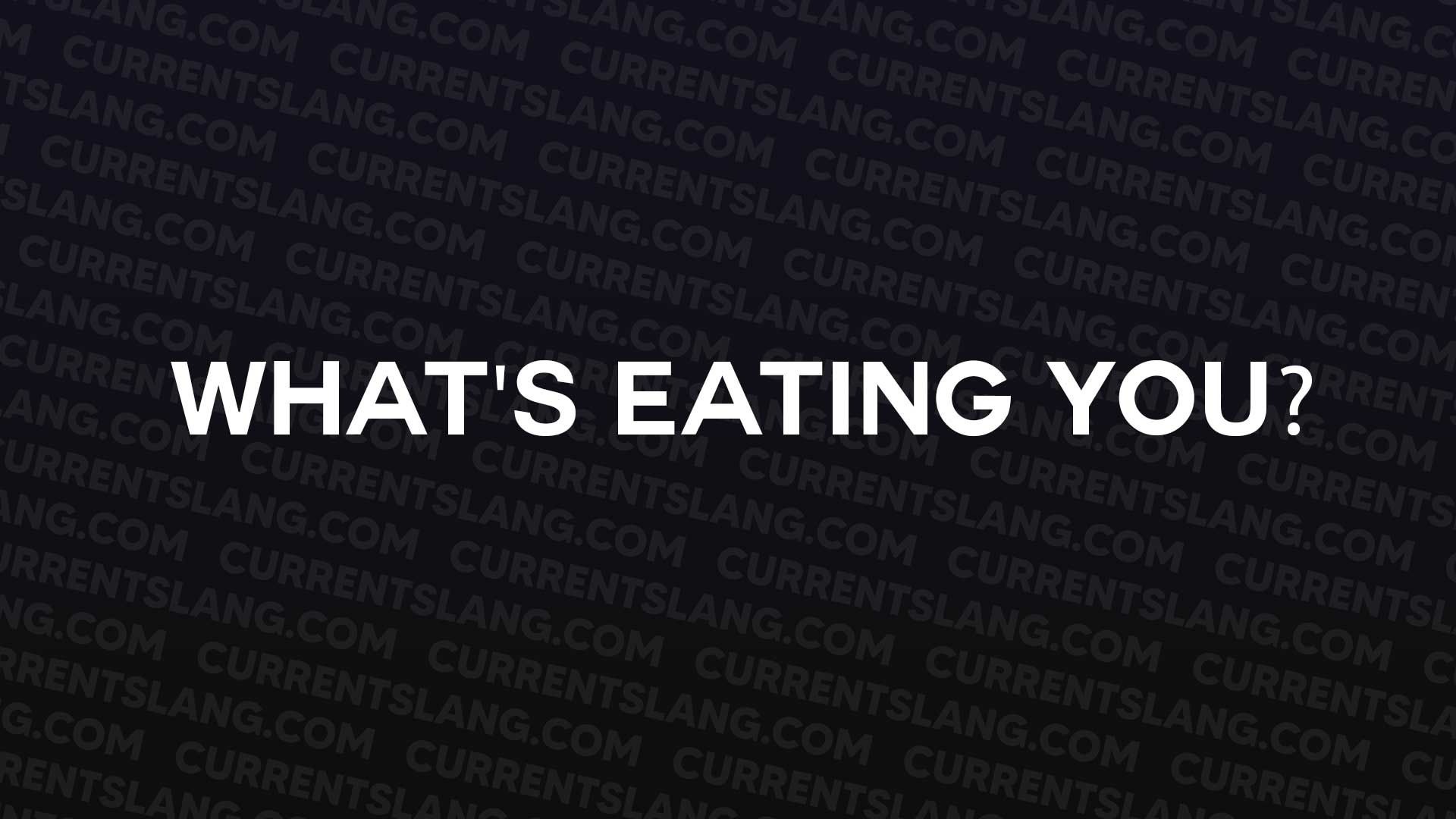 title image for What's eating you?