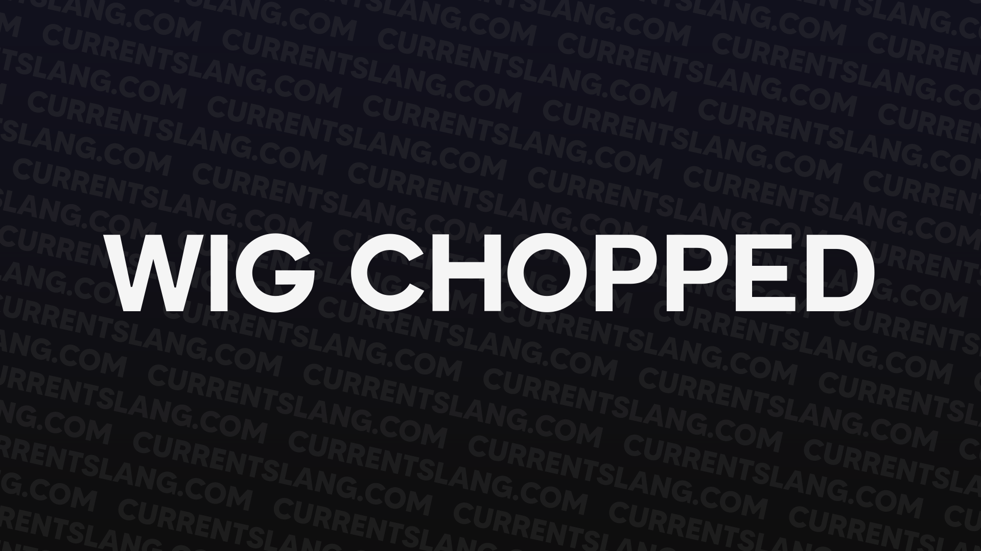 title image for Wig chopped