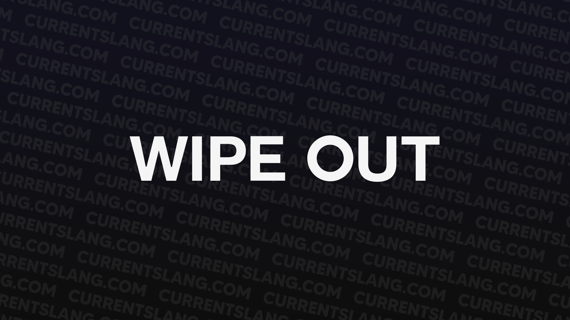 title image for Wipe Out