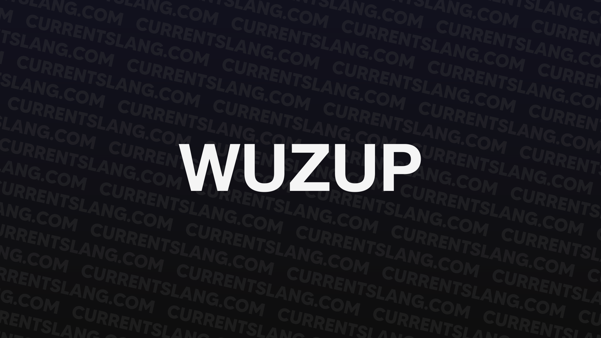 title image for WUZUP