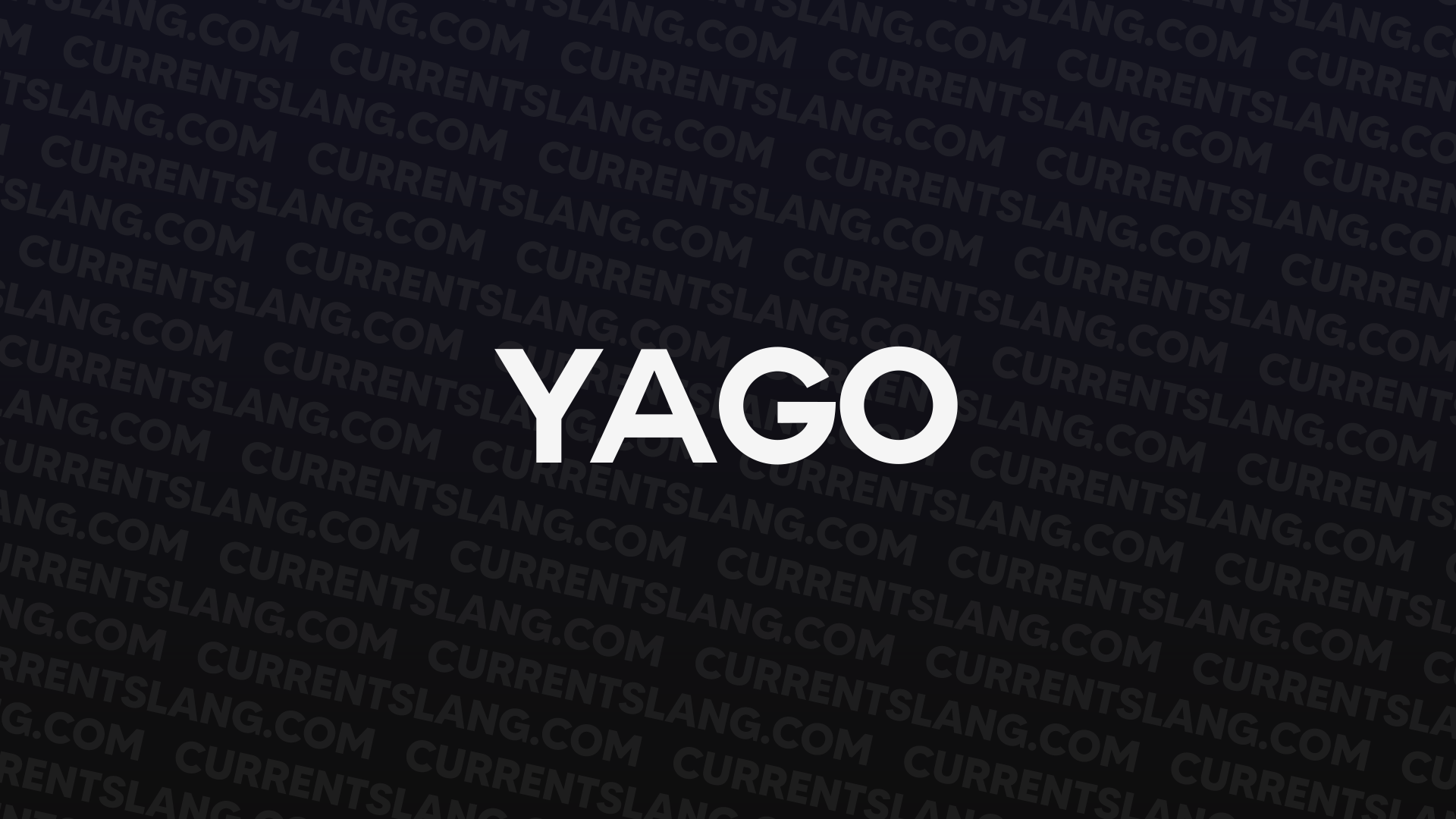 title image for YAGO