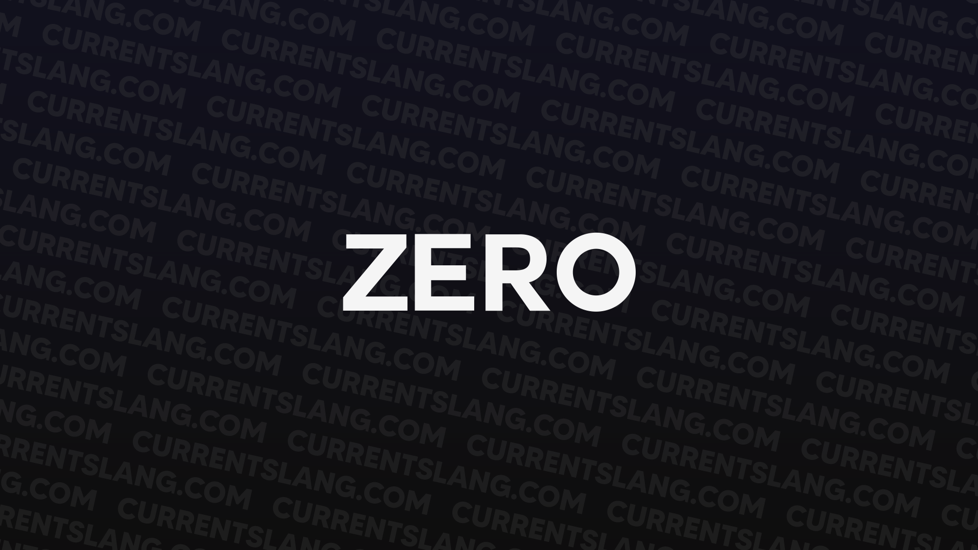 title image for Zero