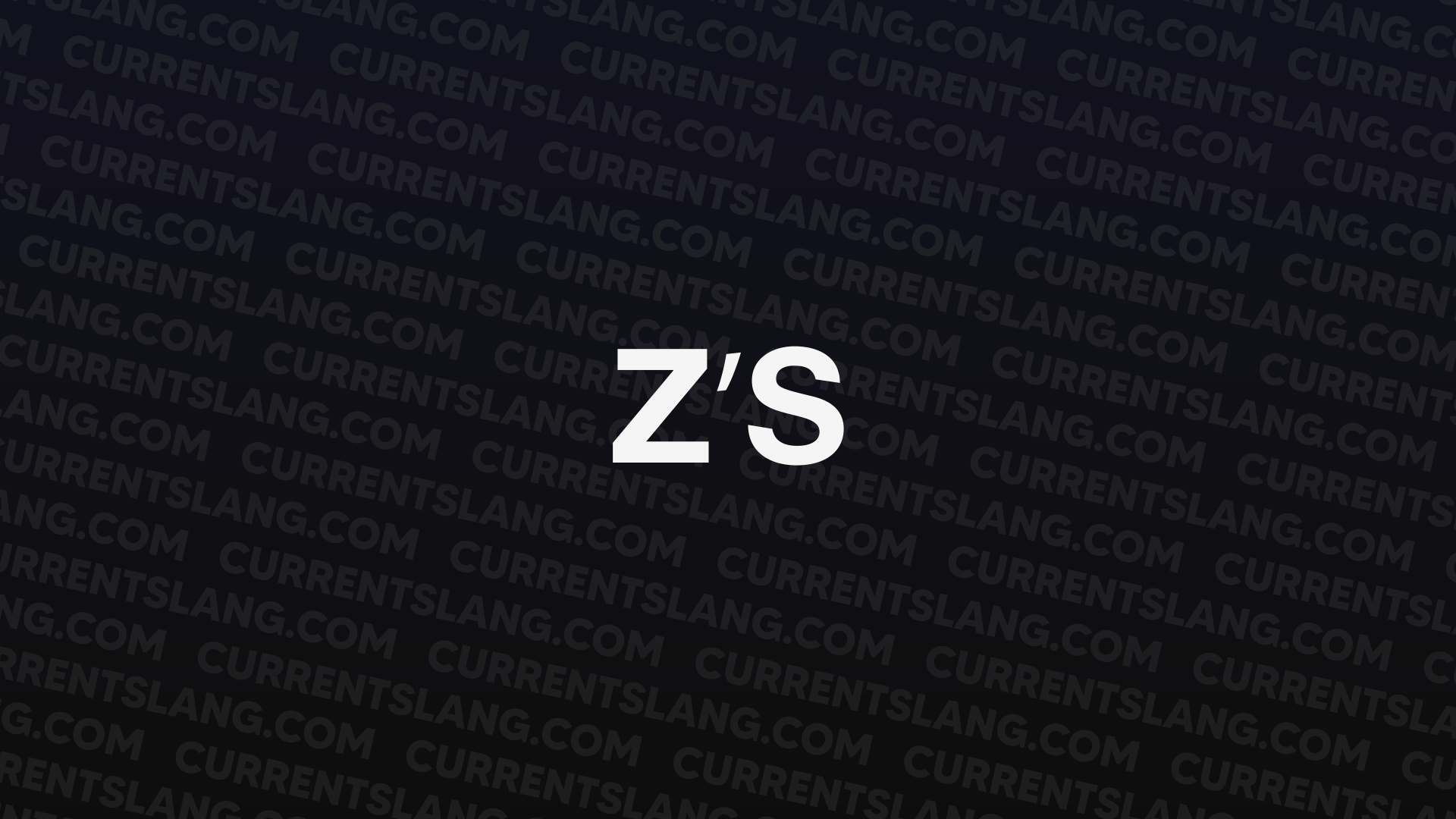 title image for Z’s
